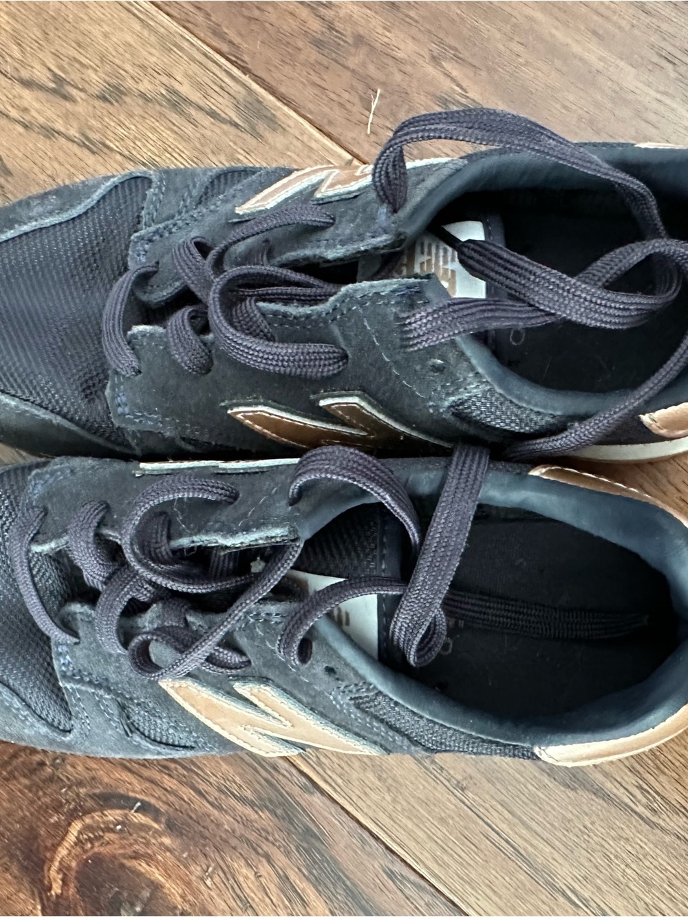 New Balance Navy and Rose Gold Sneakers